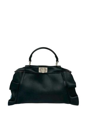 Fendi Pre-Owned 2010-2025 Mini Bicolor Nappa Waves Peekaboo Iconic satchel - Black