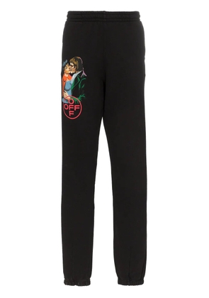 Off-White kiss cotton sweatpants - Black