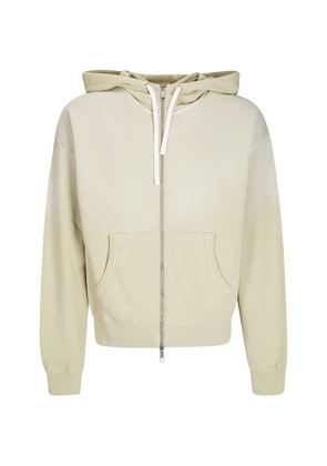 Brain Dead padded-elbow zip-up hoodie - Neutrals