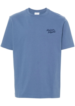 Maison Kitsuné Handwriting-logo cotton T-shirt - Blue