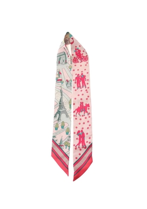 Hermès Pre-Owned 2010s Les Nouveaux Amoureux de Paris scarf - Pink