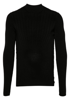 Mugler sculpting-knit top - Black