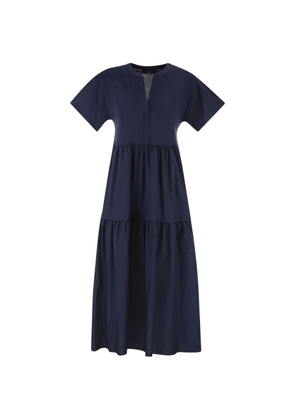 Weekend Max Mara ruffled jersey dress - Blue