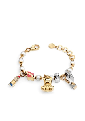 Philipp Plein logo charm bracelet - Gold