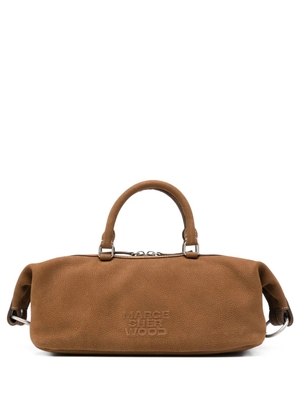 Marge Sherwood embossed-logo tote bag - Brown