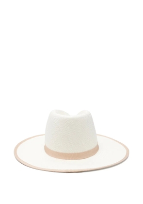 Max Mara ribbon trim hat - White