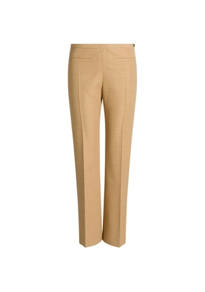 Alberta Ferretti back welt pocket tailored trousers - Neutrals