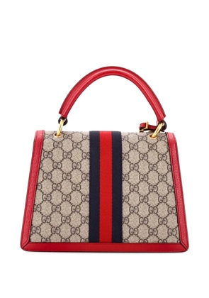 Gucci Pre-Owned Queen Margaret Top Handle Bag GG Coated Canvas with Leather Small satchel - Red