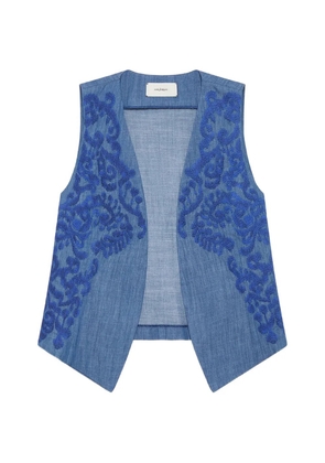 MALIPARMI Ikat On Chambray vest - Blue