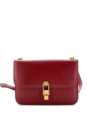 Saint Laurent Pre-Owned Carre Satchel Leather Medium crossbody bag - Red