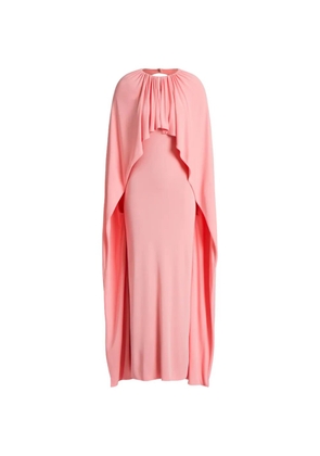 Alberta Ferretti open-back cape maxi dress - Pink