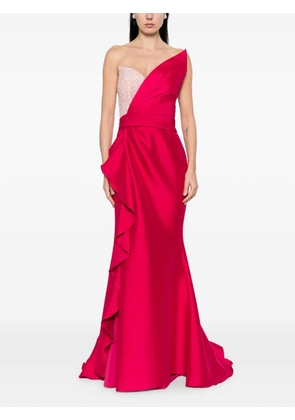 Marfil Barcelona embellished ruffled dress - Pink