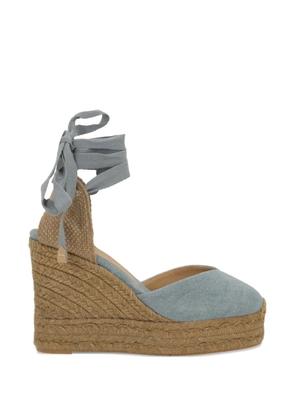Castañer Chiara tie-strap wedge sandals - Blue