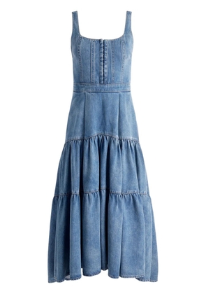 alice + olivia Diana midi dress - Blue