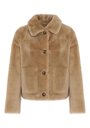 Yves Salomon shearling jacket - Neutrals