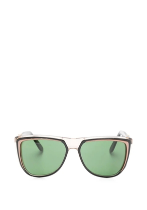 Saint Laurent Pre-Owned 1990s logo sunglasses - Black