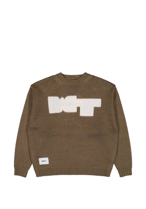 WTAPS Poly crew-neck sweater - Brown