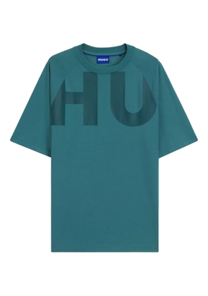 HUGO logo-print T-shirt - Blue