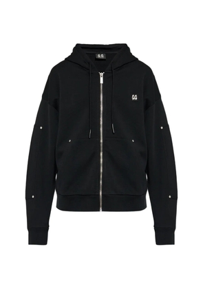 44 LABEL GROUP zip-up hoodie - Black