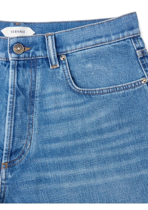 Versace logo-patch jeans - Blue