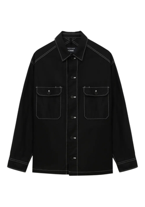 Comme des Garçons Homme contrast-stitch pocket shirt - Black