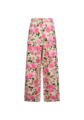 LIU JO floral-print cargo pants - Neutrals