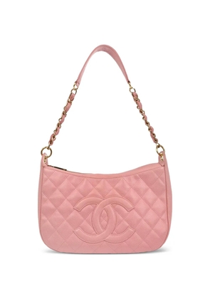 CHANEL Pre-Owned 2003 quilted caviar leather handbag - Pink