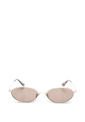 GIGI STUDIOS Amelis oval-frame sunglasses - Gold
