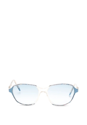 Saint Laurent Pre-Owned 1990s geometric sunglasses - Blue