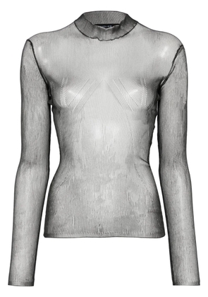 Mugler sheer sweater - Black