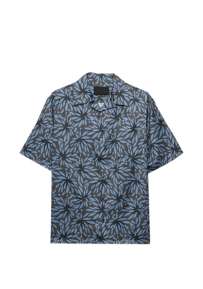 Prada printed cotton bowling shirt - Grey