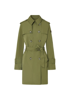 Peuterey button-up belted coat - Green