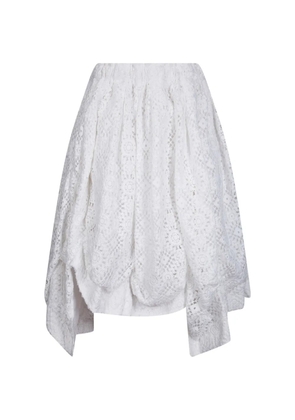 Comme Des Garçons lace trousers - White