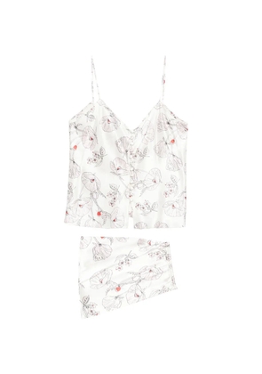 Olivia von Halle Etta floral-print pajamas - Neutrals