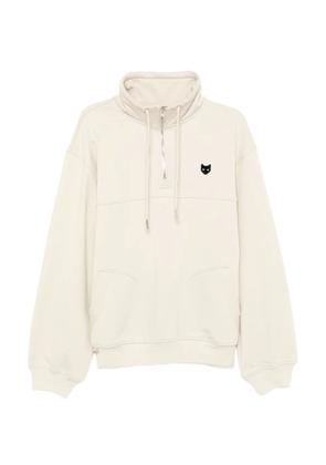 SONGZIO Blue Eye half zip-up sweatshirt - Neutrals