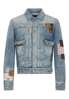 DSQUARED2 manifesto wash rebel jean jackets - Blue