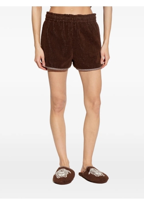 Versace Home towelling trim shorts - Brown