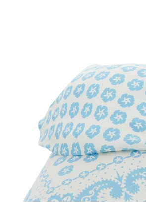 MANTERO 1902 floral paisley silk hat - White