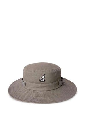 Kangol logo-appliqué sun hat - Grey