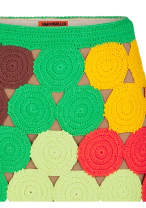 Simon Miller Beep Beep crochet mini skirt - Green