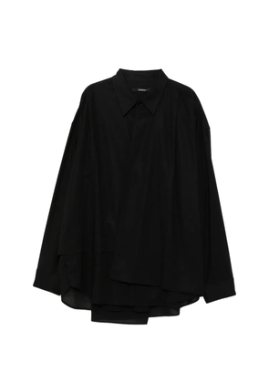 SONGZIO Bias drape shirt - Black