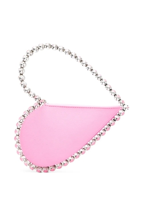 L'Alingi Love heart crystal clutch bag - Pink