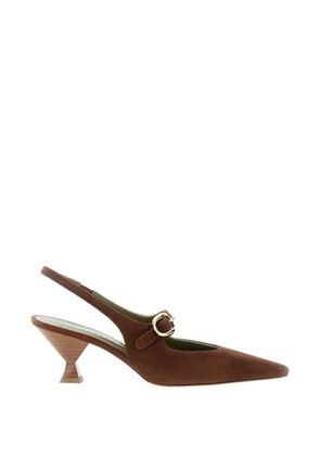 MARIA LUCA buckle-slingback pumps - Brown