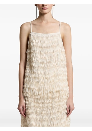 Peserico fringed sleeveless top - Neutrals