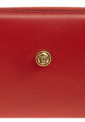 Versace medallion zip wallet - Red