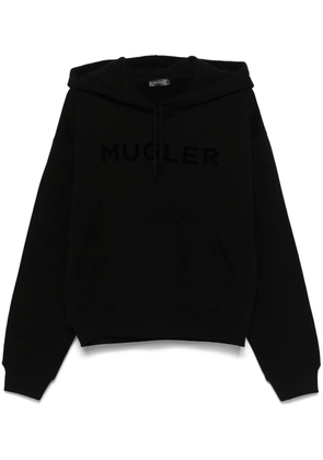 Mugler logo hoodie - Black