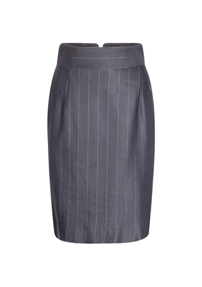 Tagliatore pinstriped pencil skirt - Grey