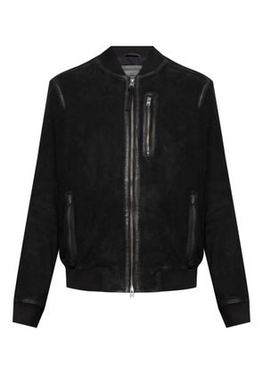 AllSaints suede bomber jacket - Black