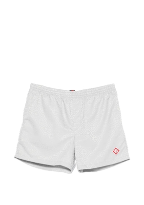 Casablanca monogram-jacquard logo swim shorts - Grey