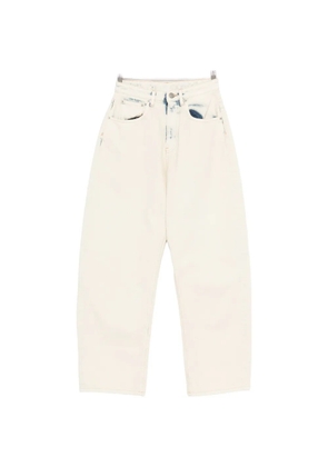 Erika Cavallini faded boyfriend jeans - Neutrals